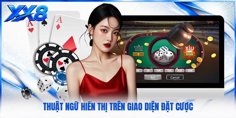 Thuật ngữ hiển thị trên giao diện đặt cược 